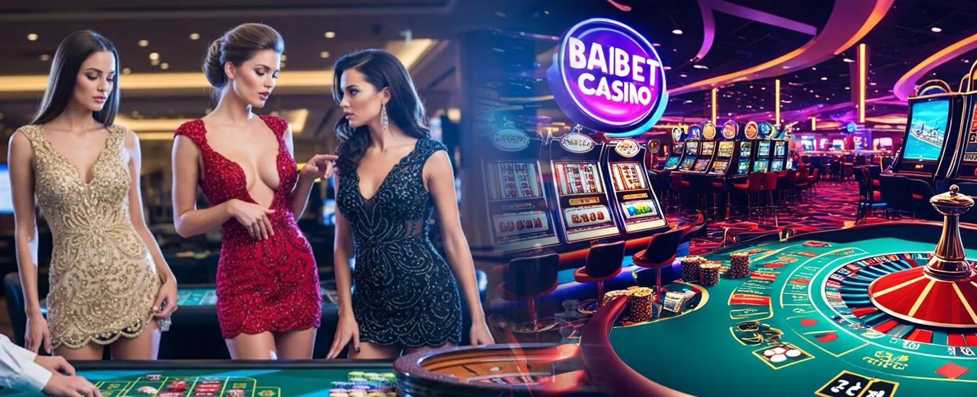 A sleek online casino table with betting chips and cards, representing a secure login portal.