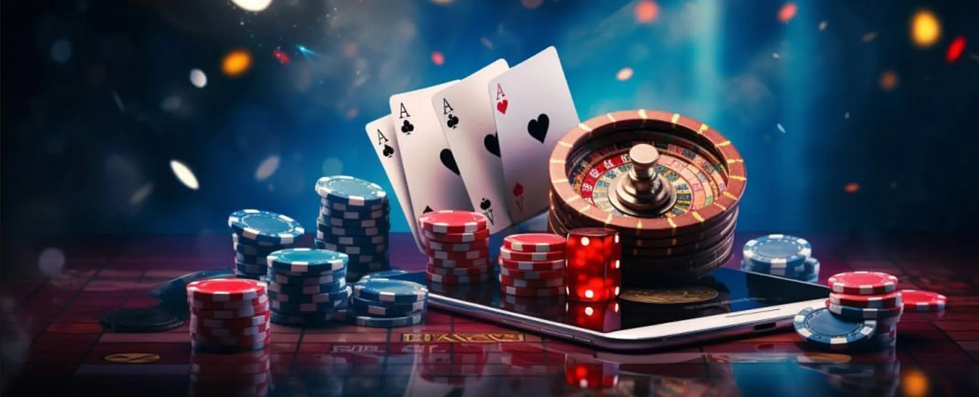 Live Dealer Roulette Table with spinning wheel and chips
